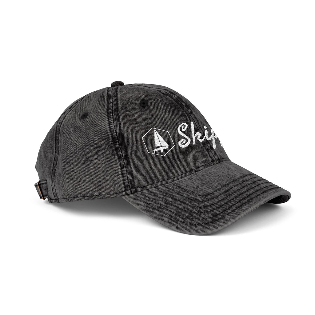 “Skipper” Embroidered Vintage Cap