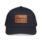 Mid Profile Baseball Cap with Leather Patch