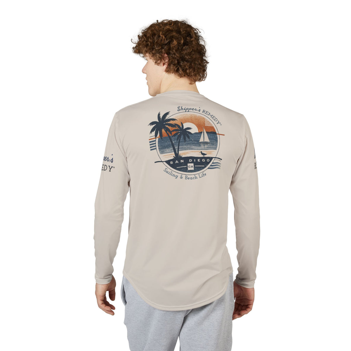 San Diego Sailing & Beach Life - Long Sleeve UPF 50 UV protection Shirt