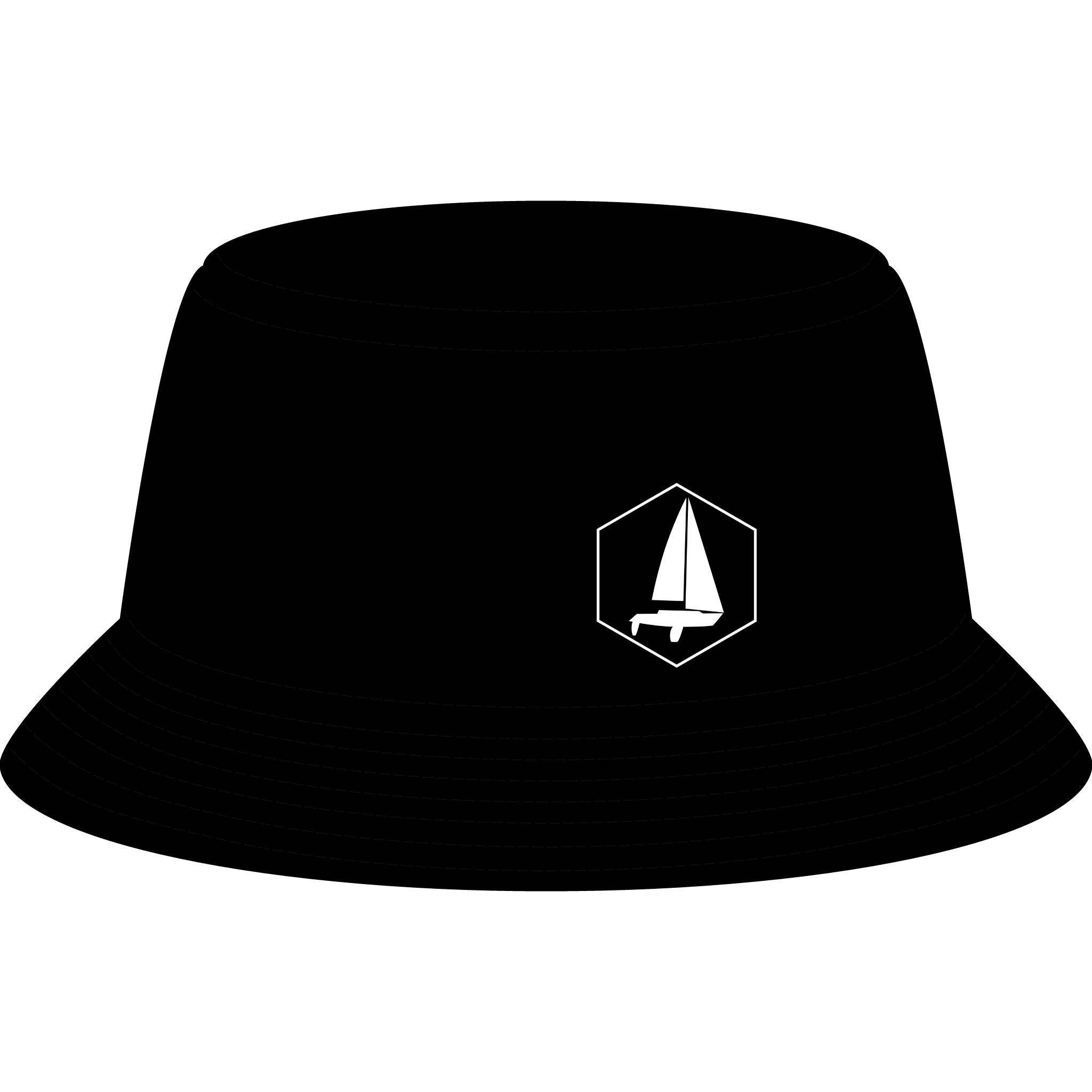 Sailboat Emblem - Nylon Bucket Hat
