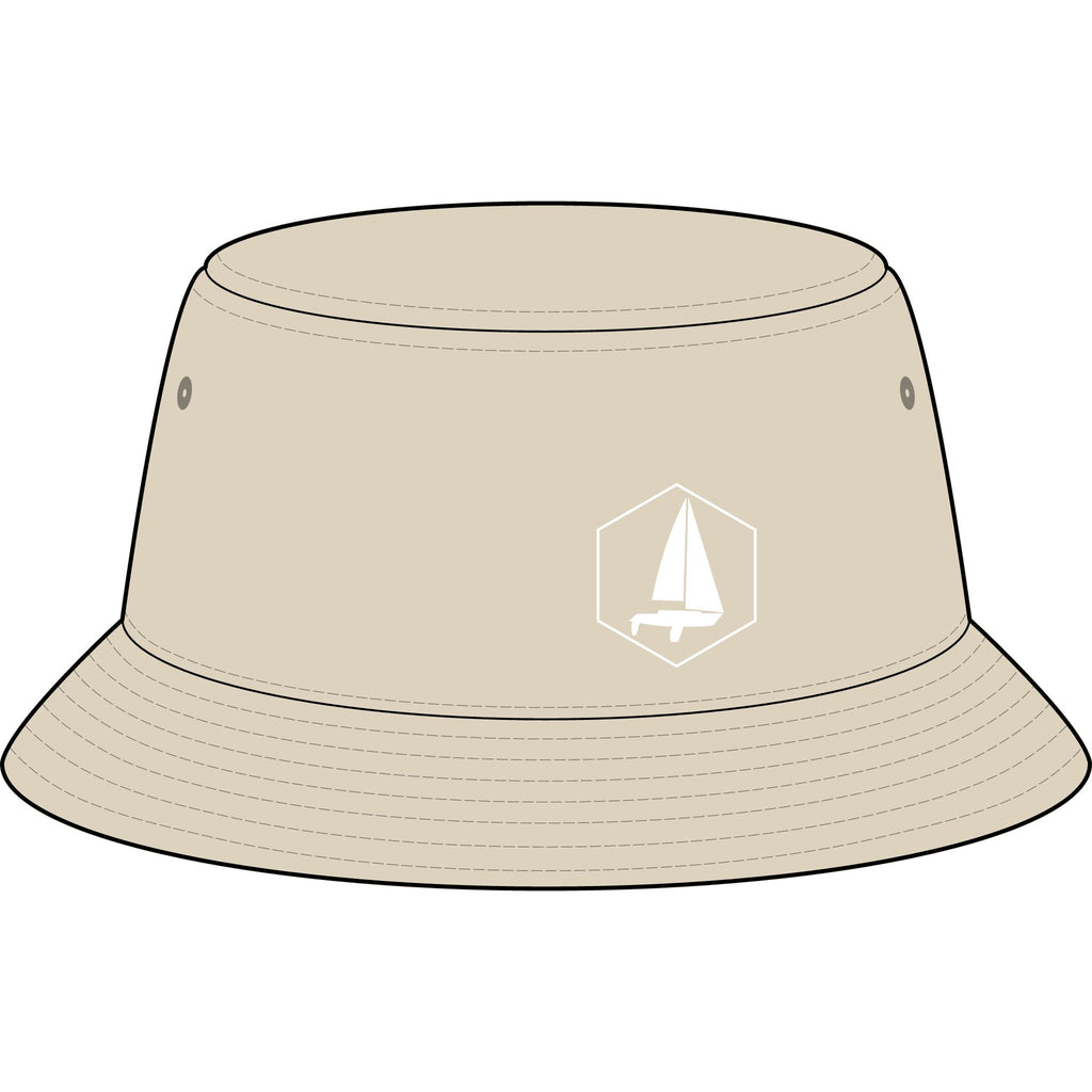 Sailboat Emblem - Nylon Bucket Hat