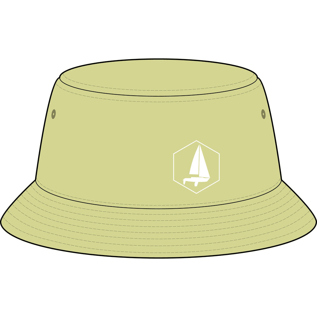 Sailboat Emblem - Nylon Bucket Hat