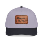Mid Profile Baseball Cap with Leather Patch