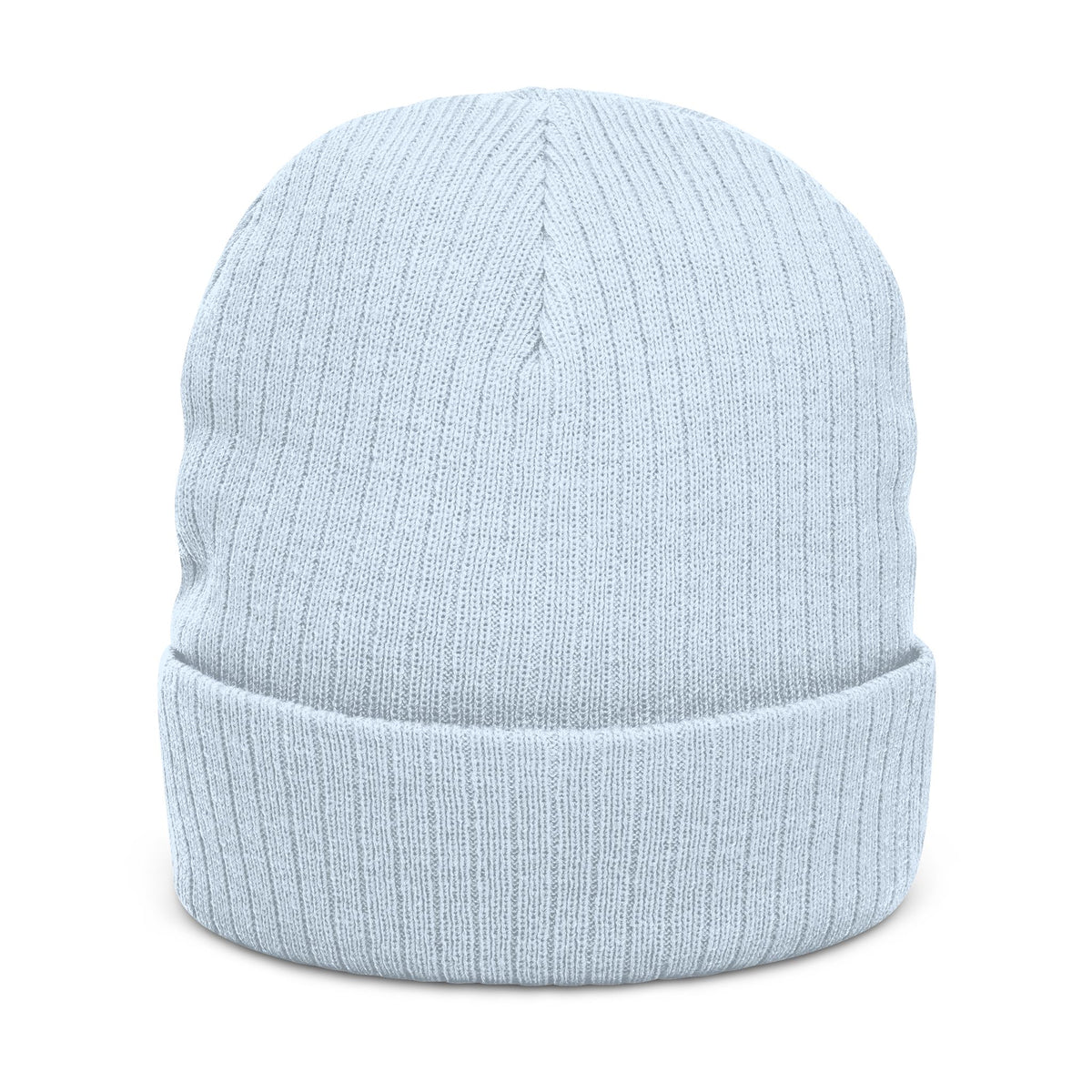 Embroidered Ribbed Knit Beanie