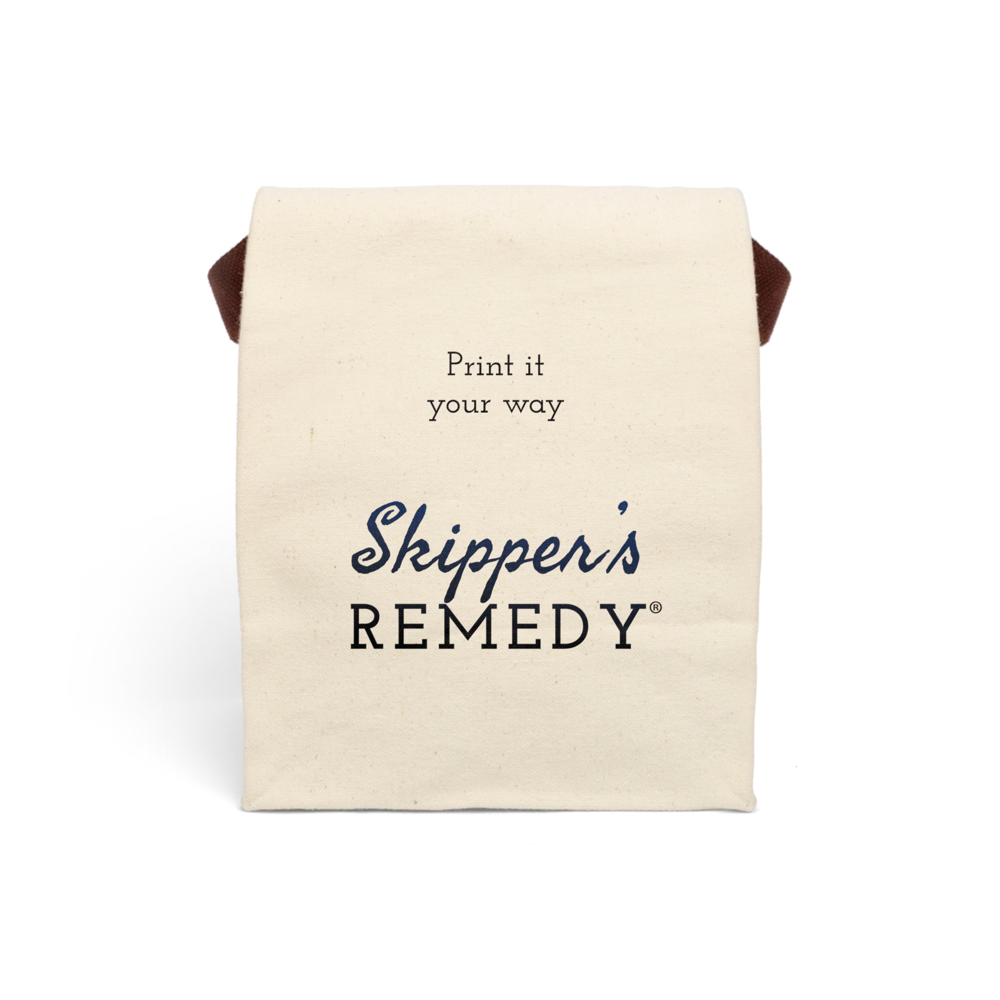 Canvas Lunch Bag with Strap - Personalizable