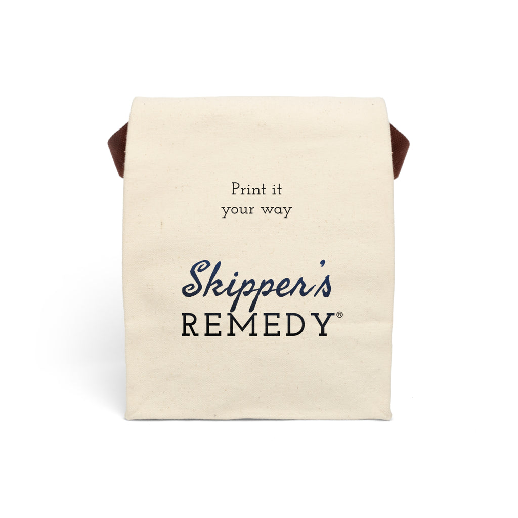 Canvas Lunch Bag with Strap - Personalizable