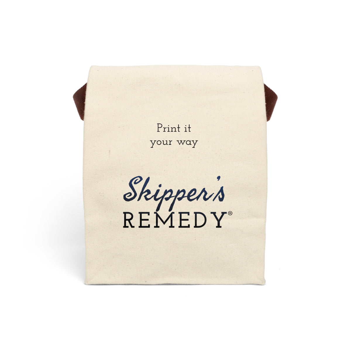 Canvas Lunch Bag with Strap - Personalizable