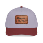 Mid Profile Baseball Cap with Leather Patch