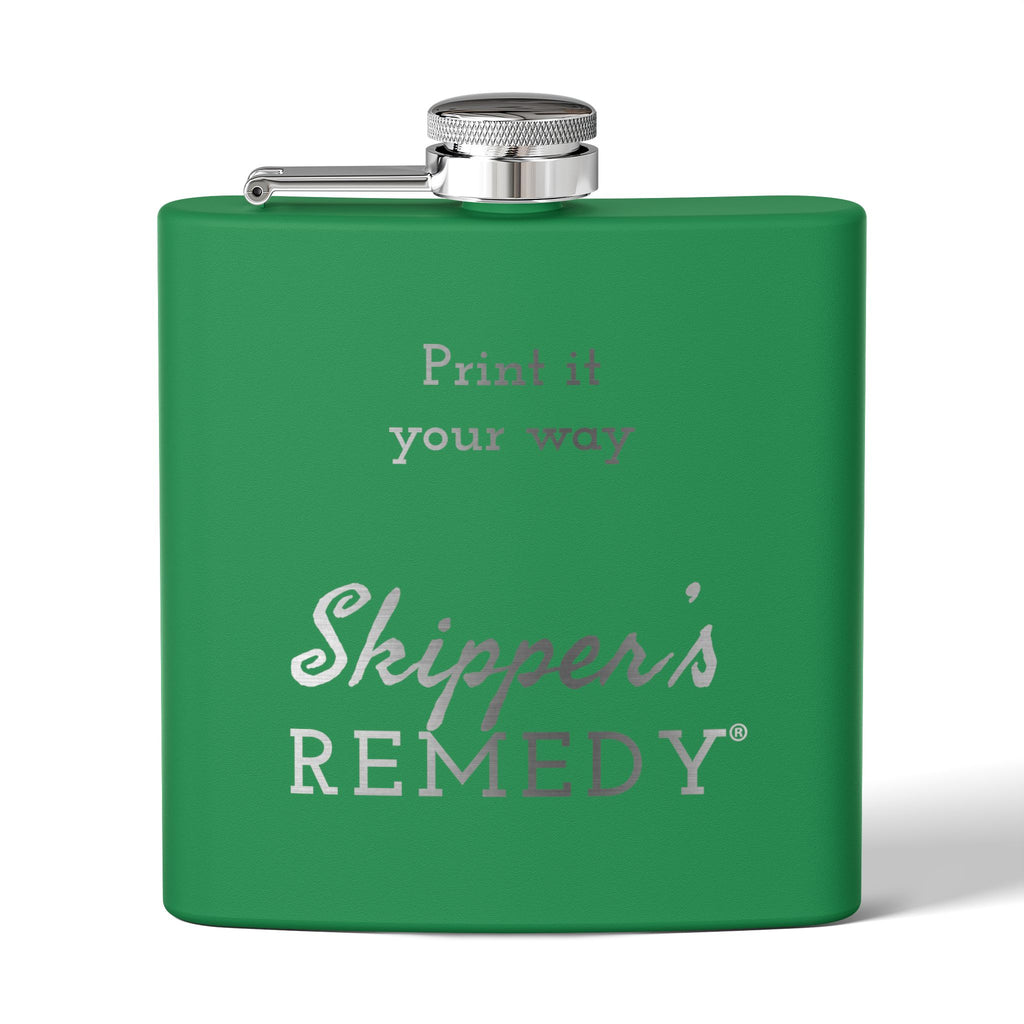 Stainless Steel Flask, 6oz - Engraving, Personalizable