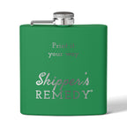 Stainless Steel Flask, 6oz - Engraving, Personalizable