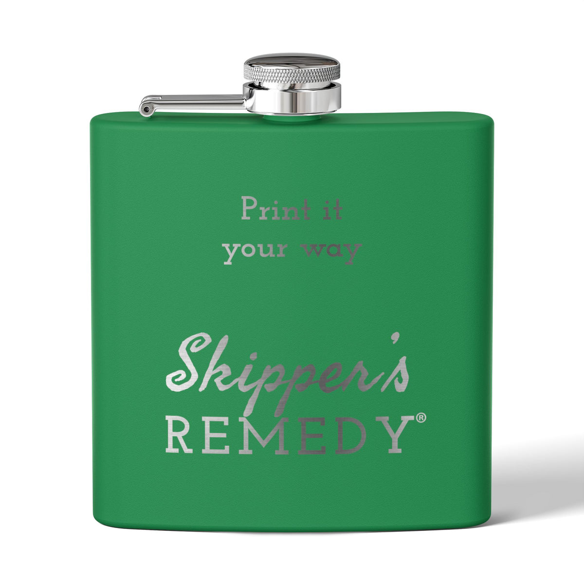 Stainless Steel Flask, 6oz - Engraving, Personalizable