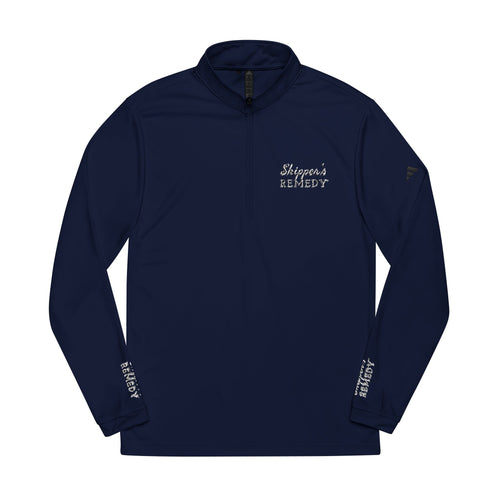 adidas® Embroidered Quarter-Zip Performance Pullover