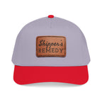Mid Profile Baseball Cap with Leather Patch