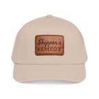 Mid Profile Baseball Cap with Leather Patch
