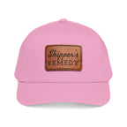 Mid Profile Baseball Cap with Leather Patch