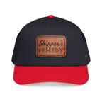 Mid Profile Baseball Cap with Leather Patch