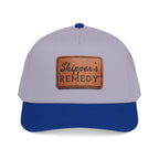 Mid Profile Baseball Cap with Leather Patch