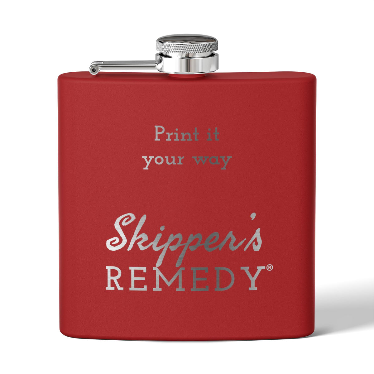 Stainless Steel Flask, 6oz - Engraving, Personalizable