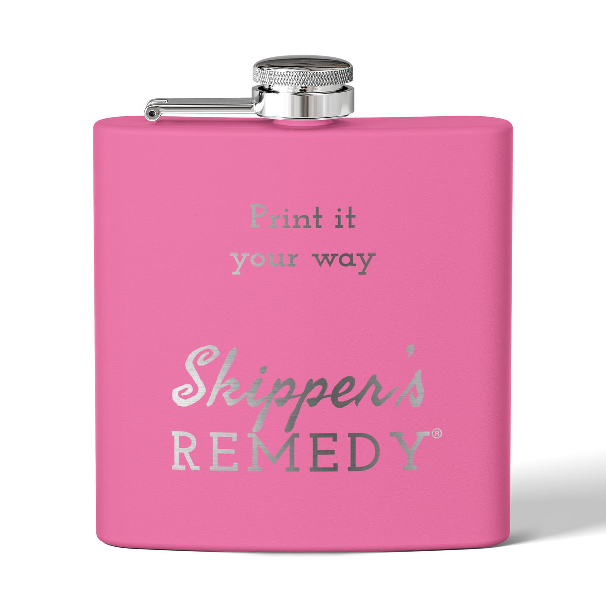Stainless Steel Flask, 6oz - Engraving, Personalizable