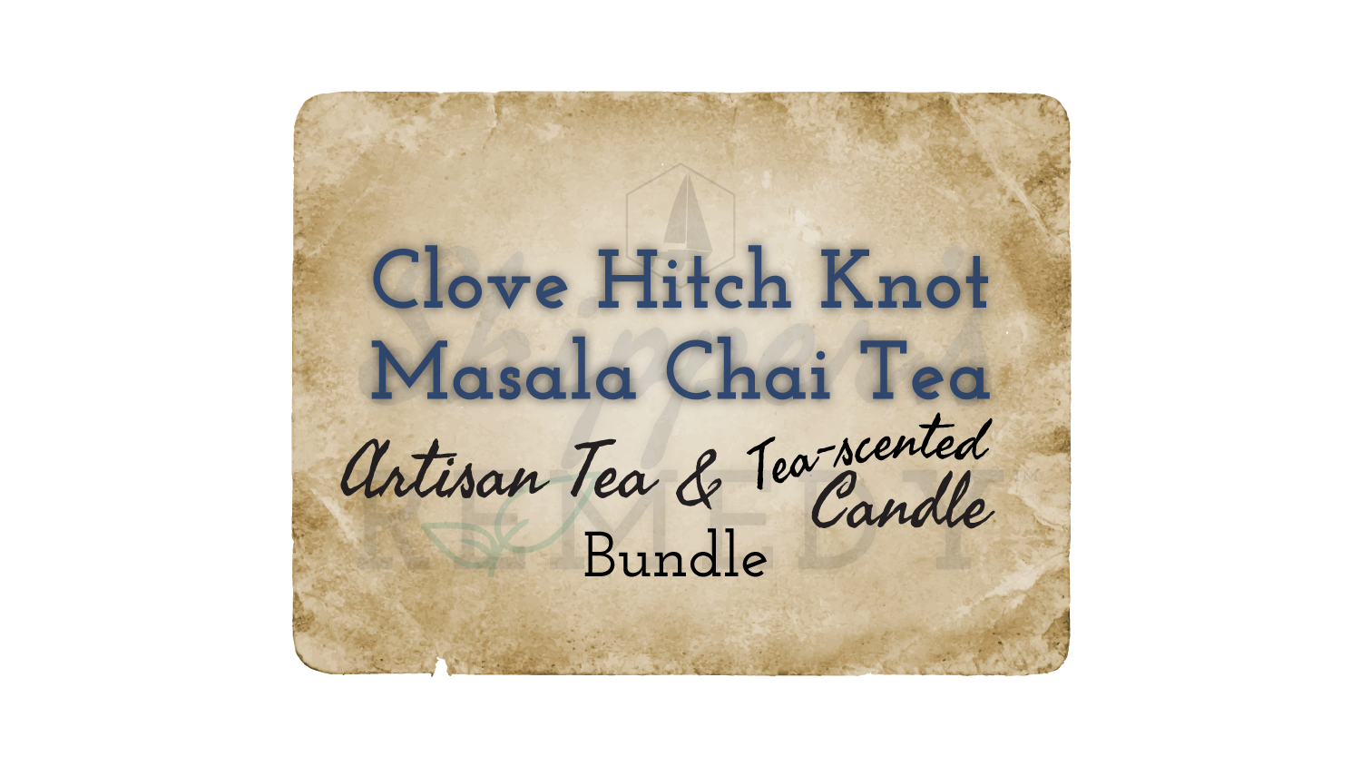 Clove Hitch Knot Masala Chai Artisan Tea and Tea-scented Candle Bundle