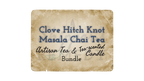 Clove Hitch Knot Masala Chai Artisan Tea and Tea-scented Candle Bundle
