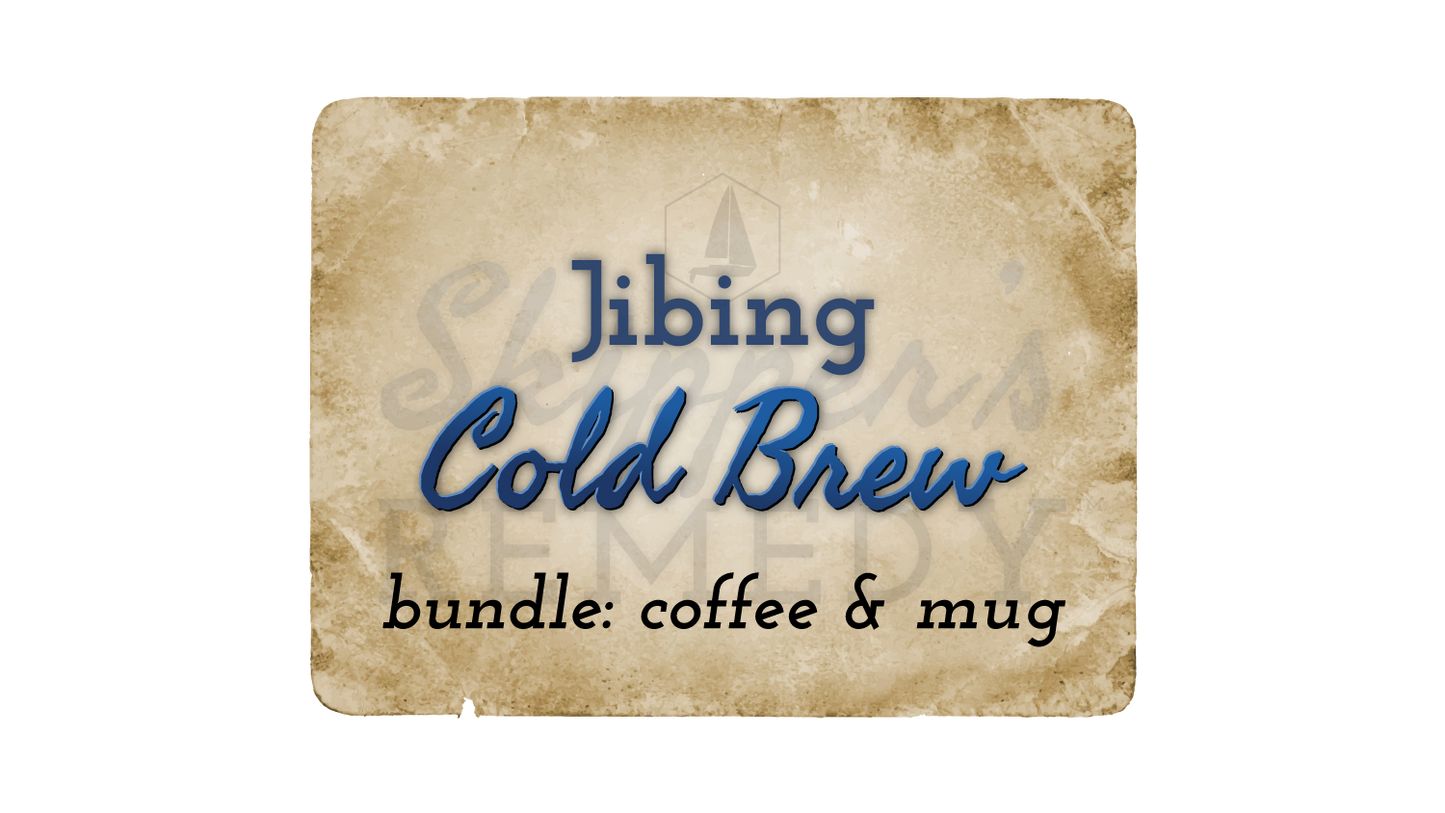 Jibing Cold Brew bundle: coffee & mug