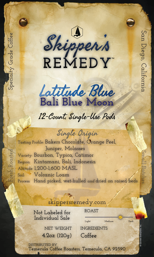 Latitude Blue - Bali Blue Moon [12 Single-Use Cups]