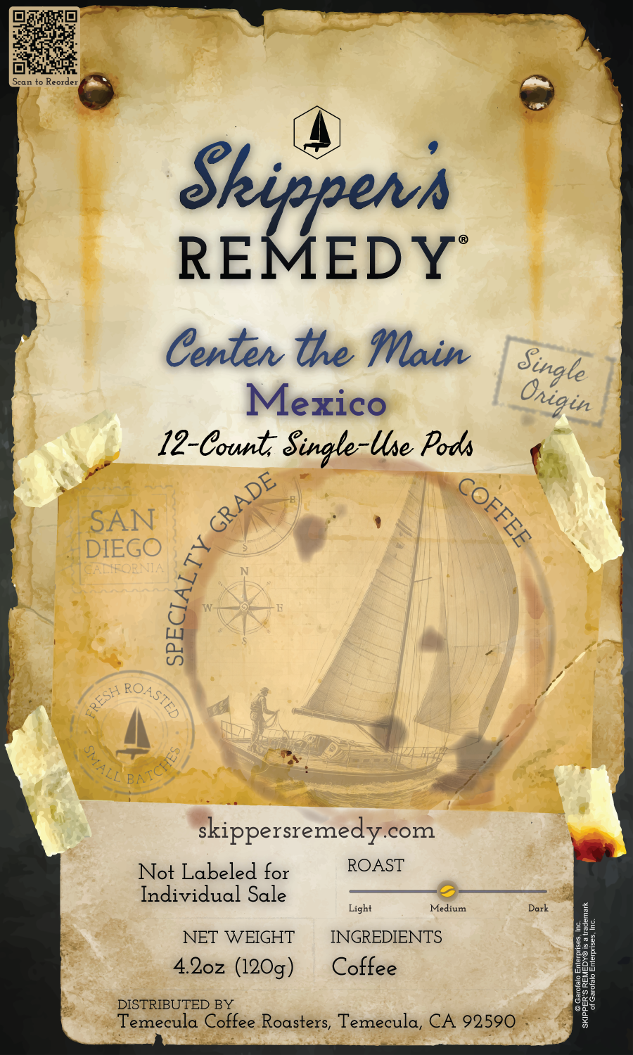 Center the Main Mexico [12 Single-Use Pods]