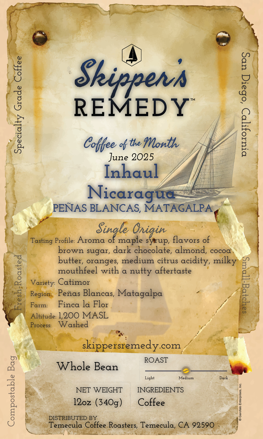 Coffee of the Month: June 2025 Inhaul Nicaragua  - Peñas Blancas, Matagalpa‬