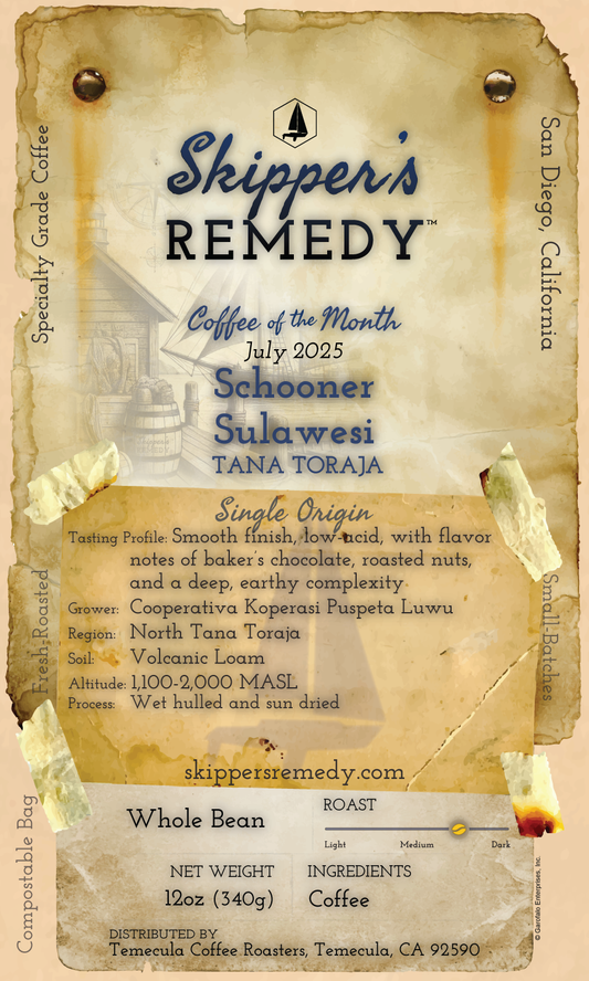 Coffee of the Month: July 2025 Schooner – Sulawesi Tana Toraja