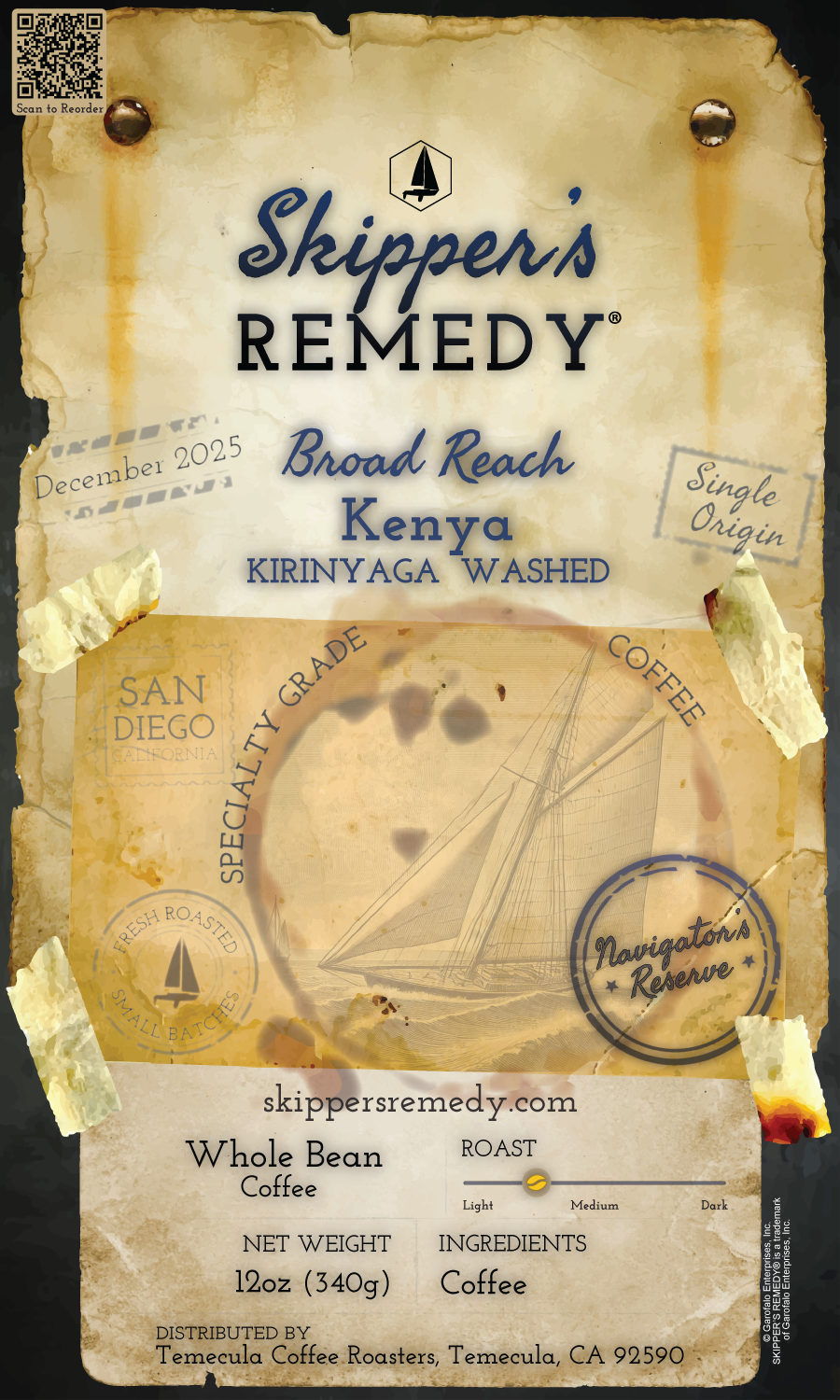Navigator's Reserve - December 2025: Broad Reach – Kenya Kirinyaga Washed