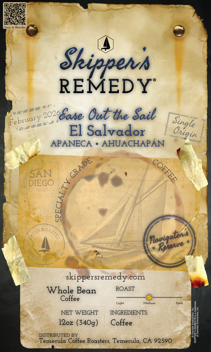 Navigator's Reserve - February 2026: Ease Out the Sail - El Salvador