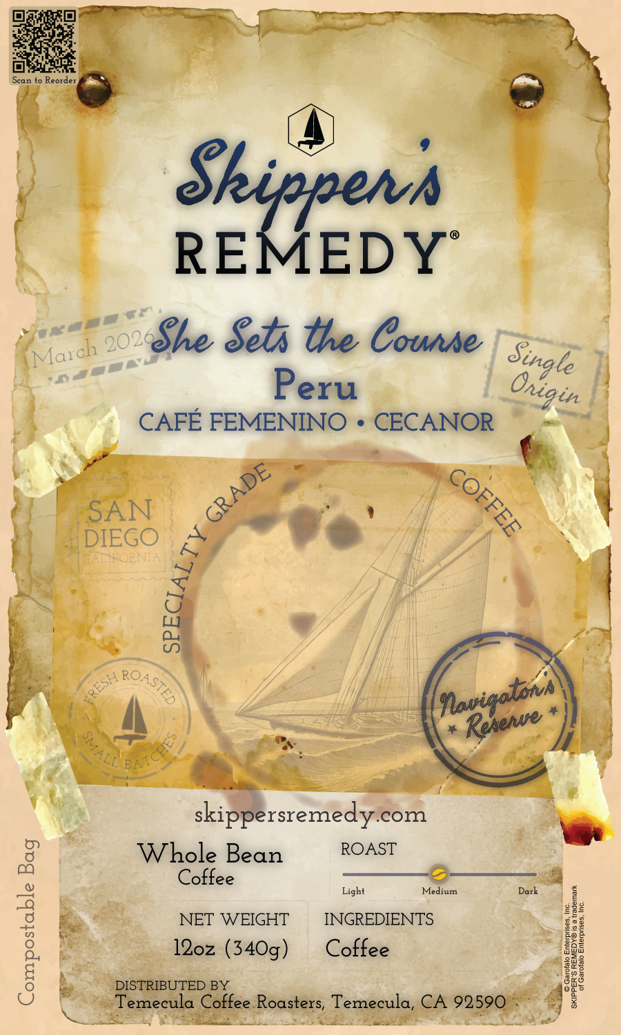 Navigator's Reserve - March 2026: She Sets the Course – Peru: Café Femenino