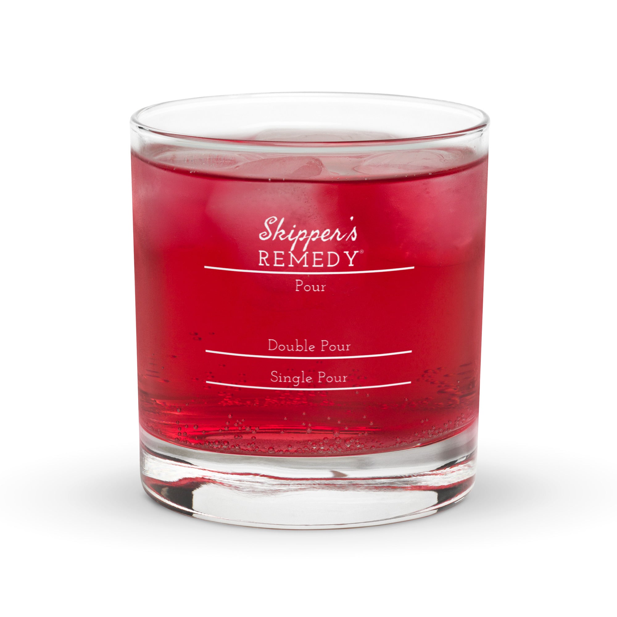 Skipper's Remedy pour scale - rocks glass