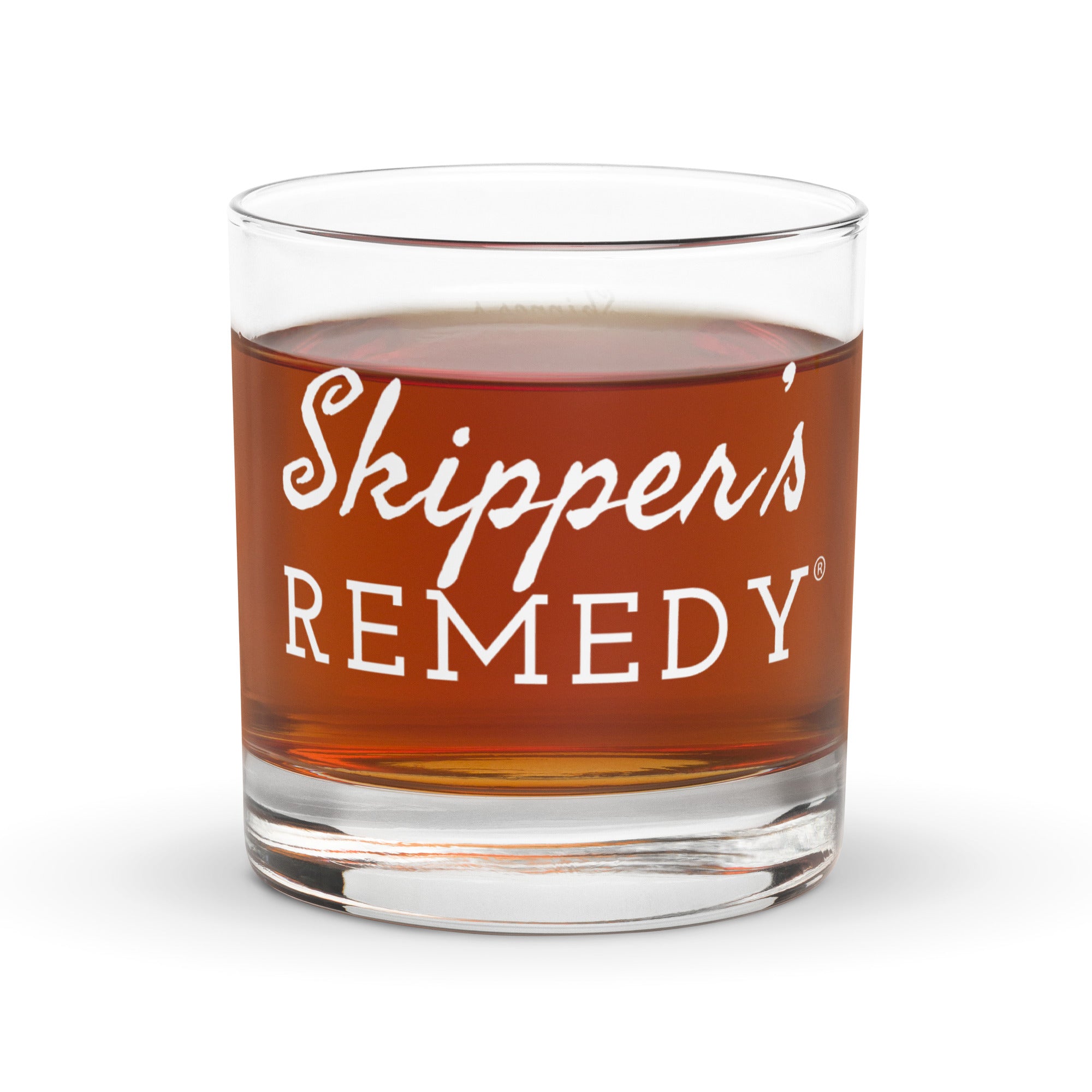 Skipper's Remedy pour scale - rocks glass